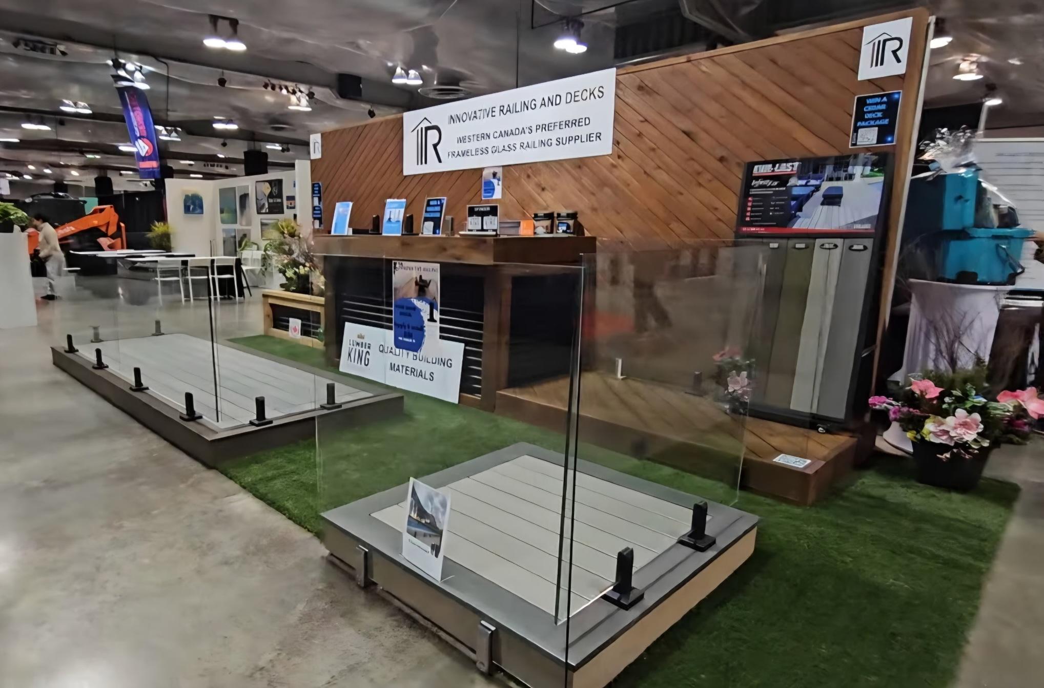 Innovative Railing & Decks booth at Calgary Home + Garden Show